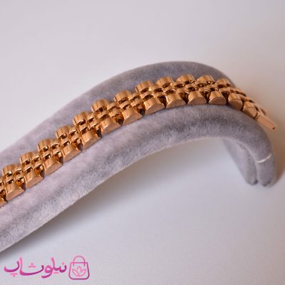 قیمت دستبند مردانه زنانه ژوپینگ طرح رولکس طلایی