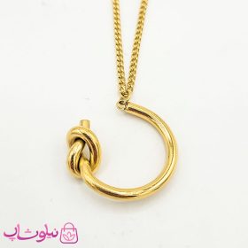 گردنبند دخترانه استیل طرح گره