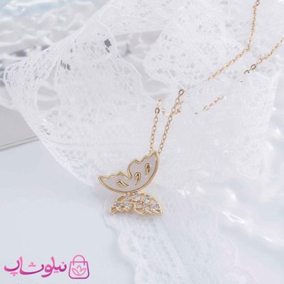 گردنبند دخترانه طرح پروانه