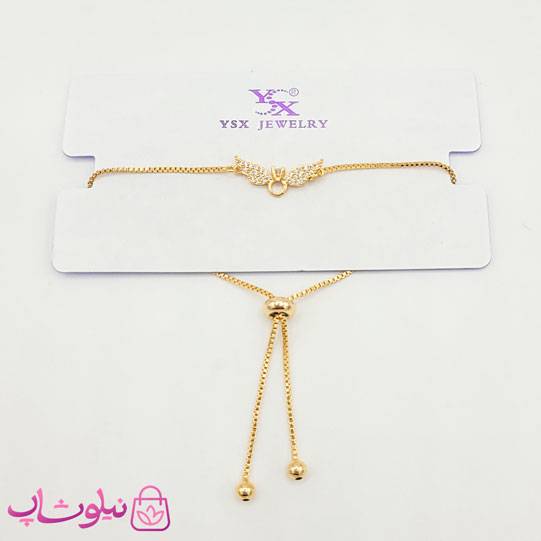 دستبند مارشالی دخترانه YSX طرح بال طلایی
