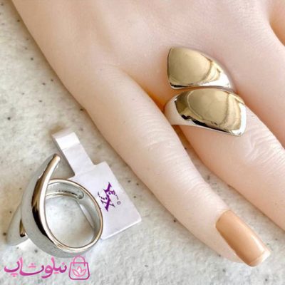 انگشتر دخترانه بزرگ وای اس ایکس نقره ای