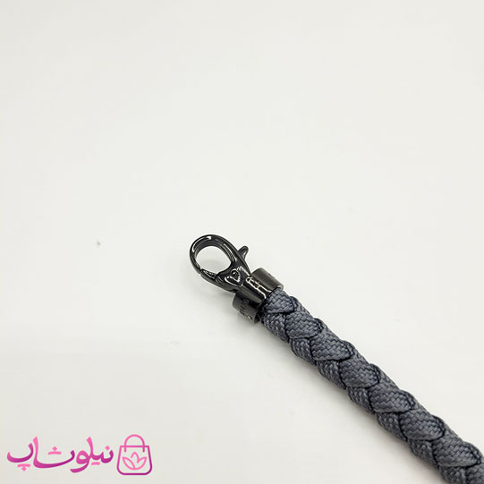 دستبند امگا کنفی طوسی با قفل مشکی مسترکپی