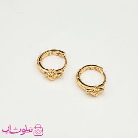 خرید گوشواره حلقه ای کوچک ژوپینگ طرح گره