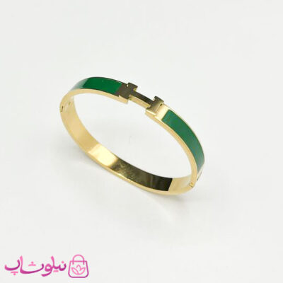 دستبند زنانه هرمس مدل ظریف رنگ سبز کد 280
