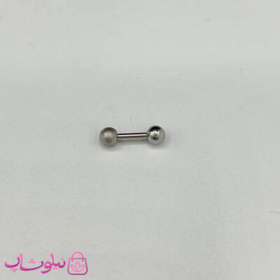 خرید پیرسینگ گوش ساده استیل نقره ای