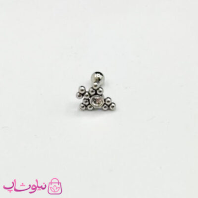 خرید پیرسینگ گوش استیل طرحدار