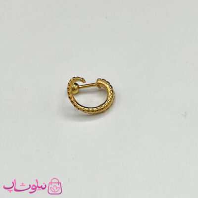 خرید پیرسینگ گوش طرح مارپیچ طلایی