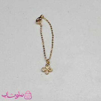 خرید آویز ساعت زنانه ysx طرح گل نگینی طلایی