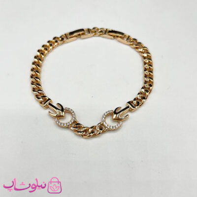 خرید دستبند زنانه ژوپینگ زنجیری طرح لنگر