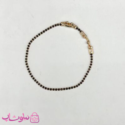 خرید دستبند زنانه ژوپینگ طرح مشکی مینیمال