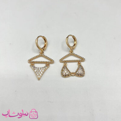 گوشواره زنانه ysx طرح فانتزی نگیندار شورت و سوتین