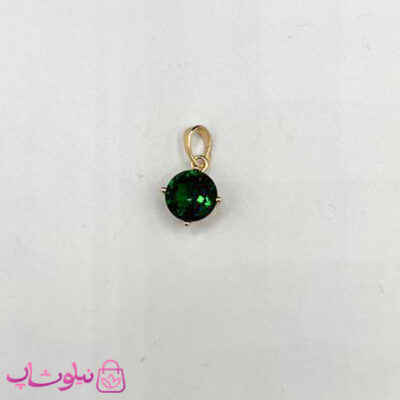 خرید آویز گردنبند زنانه ژوپینگ طرح تک نگین یشم