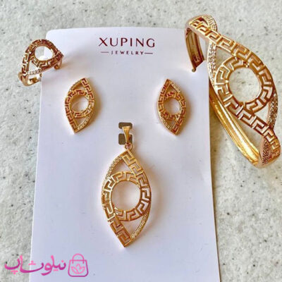سرویس زنانه ژوپینگ طرح ورساچه و چشم نظر کد 12991