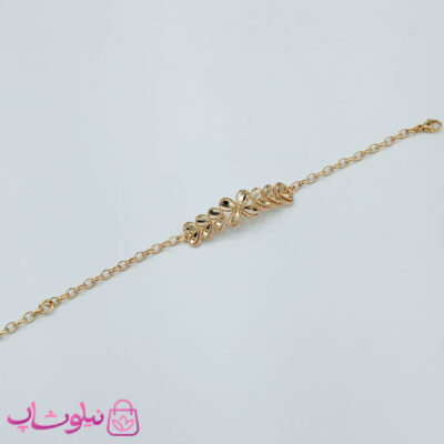 قیمت دستبند زنانه ژوپینگ با پلاک مدل گل کد 3891