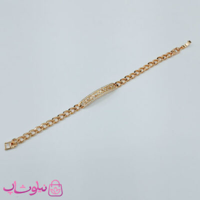 قیمت دستبند زنانه ژوپینگ با پلاک نگیندار