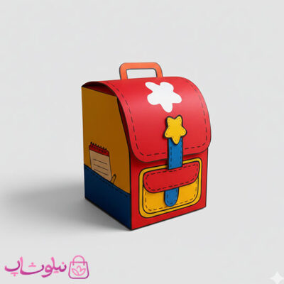 خرید بگ هدیه فانتزی بدلیجات با طرح کیف مدرسه