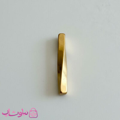 خرید گردنبند مردانه مدل مکعب عشق مارپیچ طلایی استیل