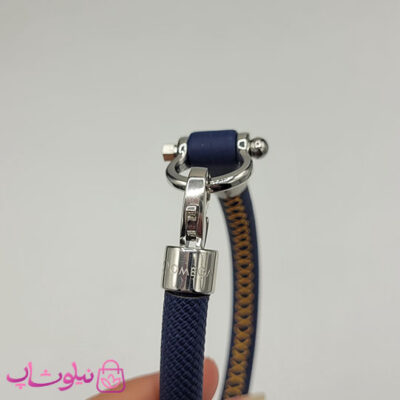 دستبند امگا رابر سرمه ای مردانه سایز لارج کیفیت مستر (طراحی جدید)