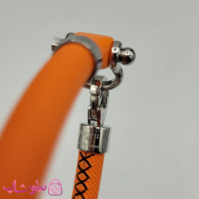دستبند امگا رابر نارنجی مردانه سایز لارج کیفیت مستر (طراحی جدید)