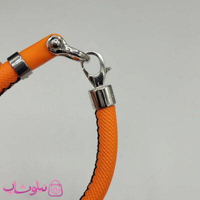 دستبند امگا رابر نارنجی مردانه سایز لارج کیفیت مستر (طراحی جدید)