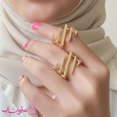 قیمت انگشتر زنانه ژوپینگ مدل مربعی و درشت
