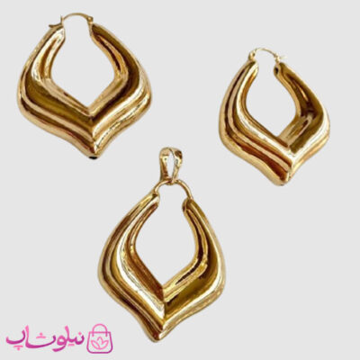 خرید نیم ست زنانه ژوپینگ طرح گرازیلا (برند طلای ایتالیایی)