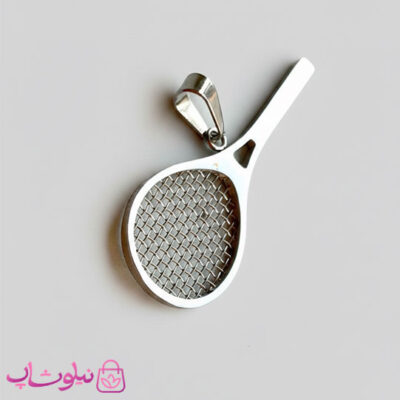 خرید گردنبند زنانه مدل بدمینتون نقره ای استیل