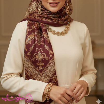 قیمت خرید سرویس بدلیجات زنانه ژوپینگ طلایی مدل زنجیری درشت