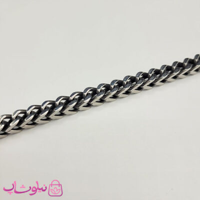 قیمت ست گردنبند و دستبند مردانه فرانکو (میرو) سیاه قلم