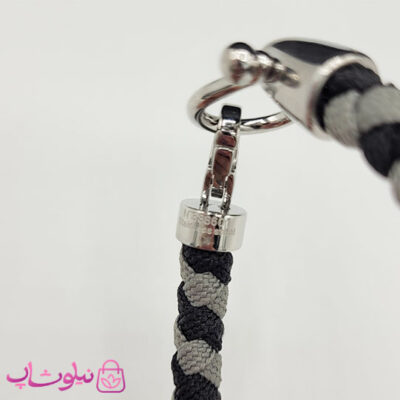دستبند امگا مردانه زنانه مدل کنفی طوسی مشکی کیفیت مستر