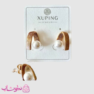گوشواره میخی زنانه ژوپینگ مدل مرواریدی